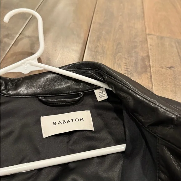 Aritzia Babaton Black Leather Jacket - Picture 3 of 5